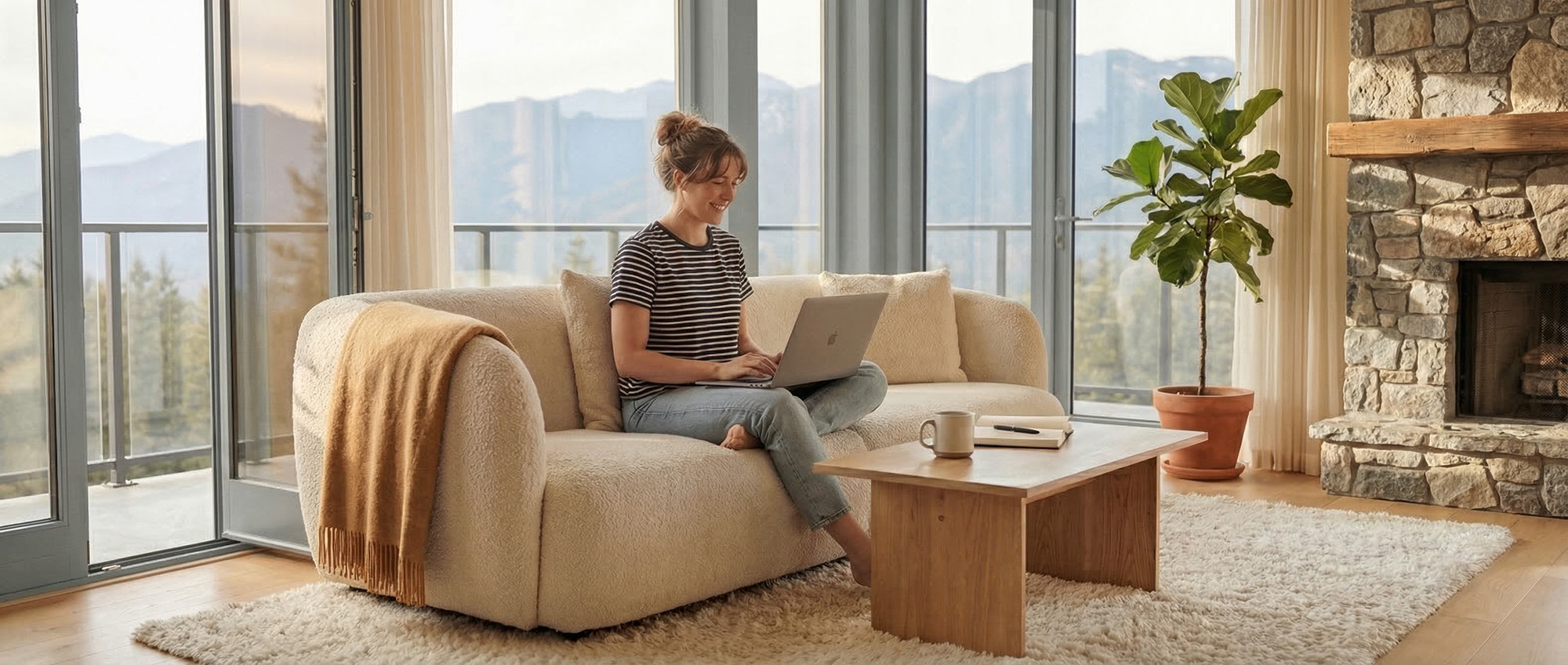 A host managing their short term rental property