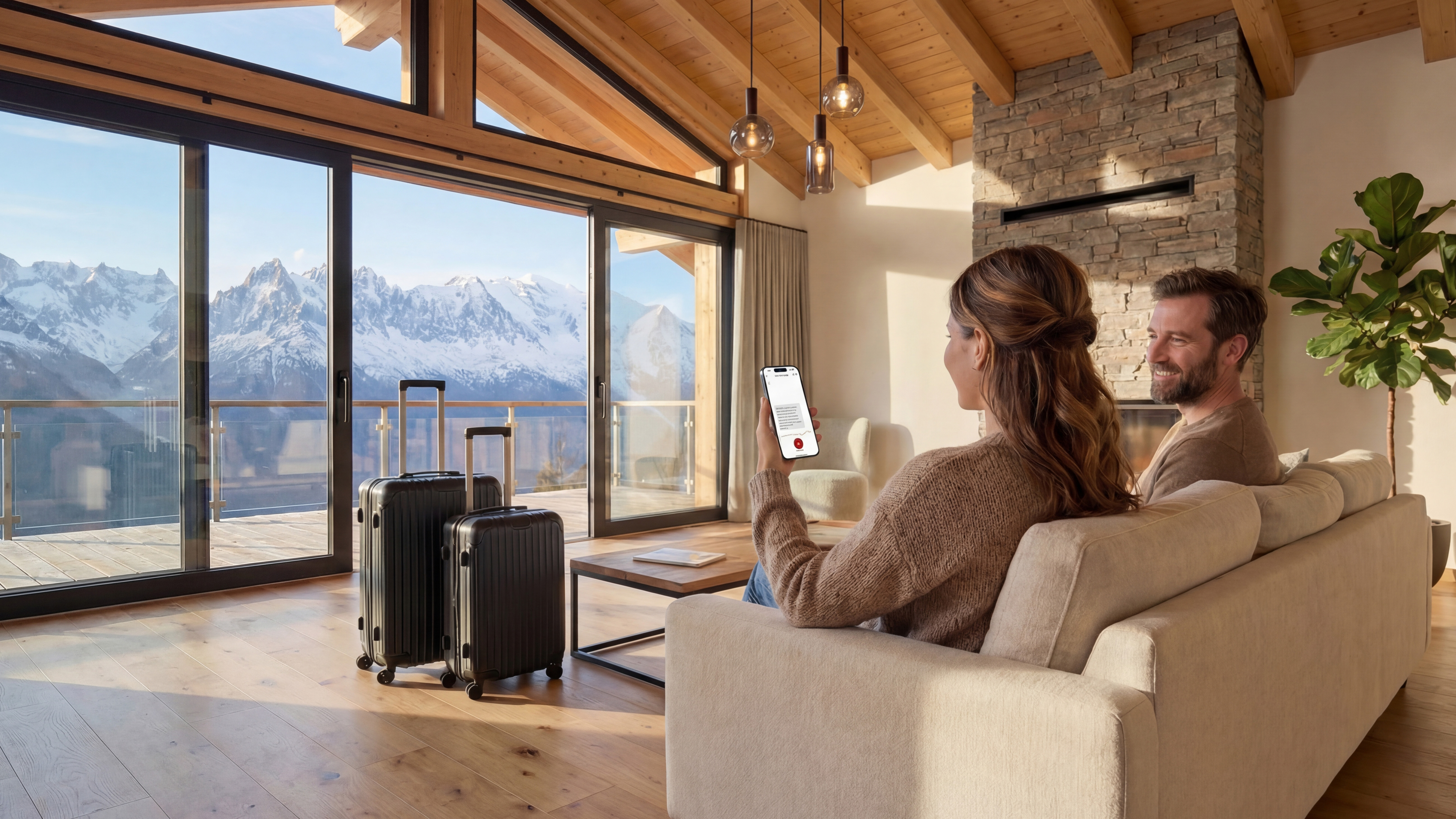 A beautifully styled short term rental living space