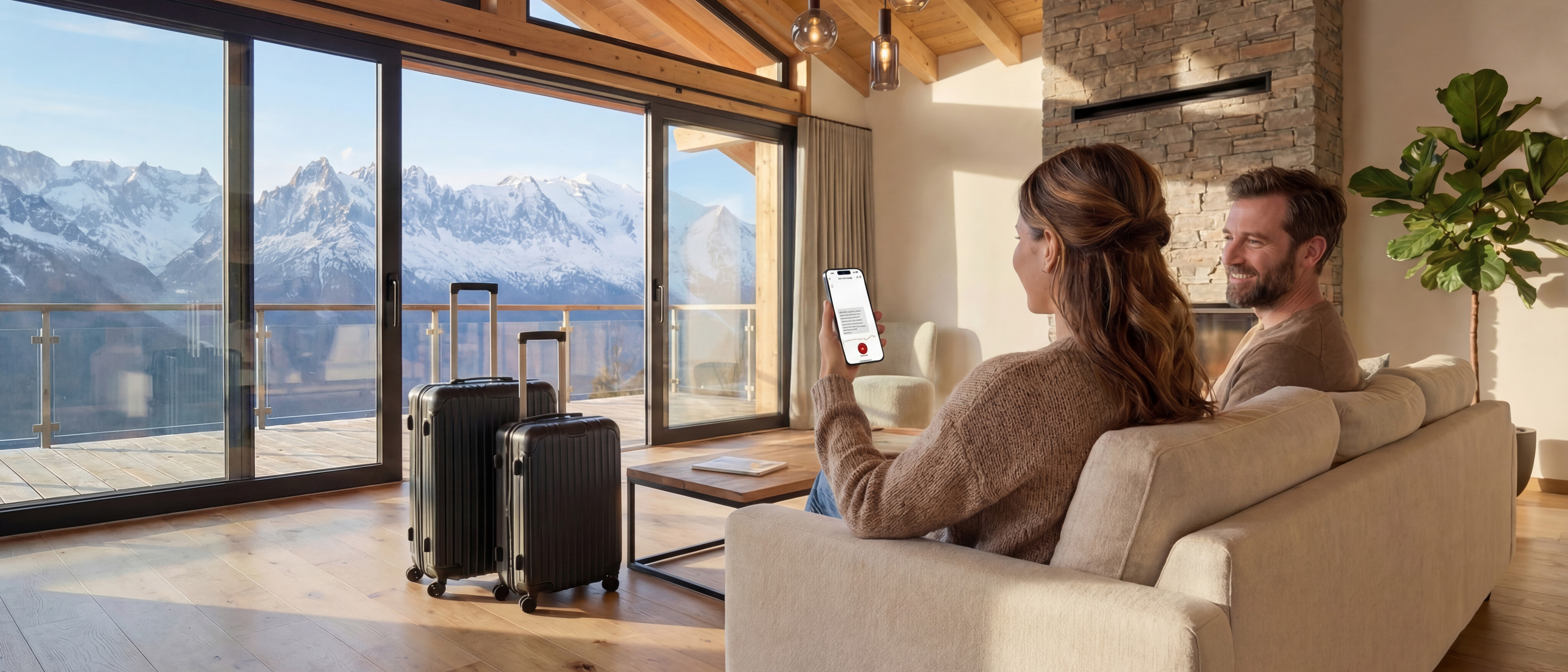 A beautifully styled short term rental living space